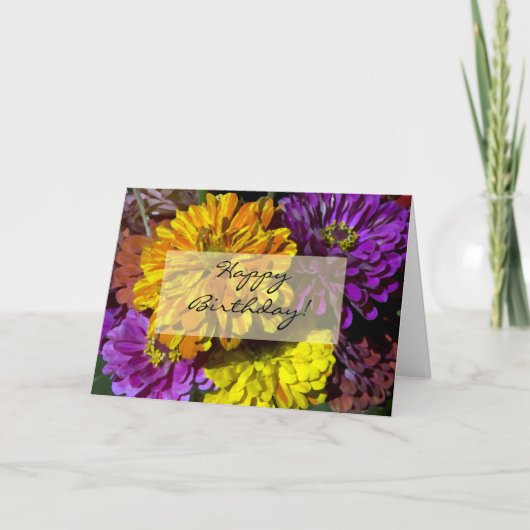 Happy Birthday Karte (Vorderseite)