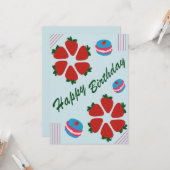 Happy Birthday Karte (Vorderseite/Rückseite Beispiel)