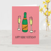 Happy Birthday Karte (Gelbe Blume)