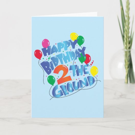 Happy Birthday Karte (Vorderseite)