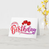 Happy Birthday Karte (Gelbe Blume)
