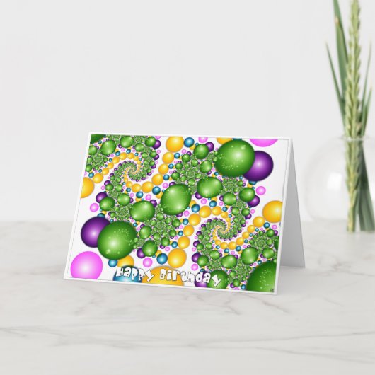 Happy Birthday Karte (Vorderseite)