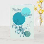 Happy Birthday Karte (Gelbe Blume)