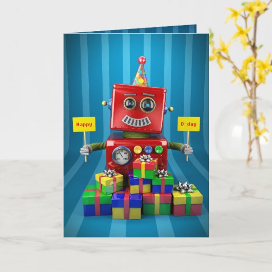 Happy Birthday Karte (Gelbe Blume)