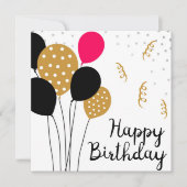 Happy Birthday Karte (Vorderseite)