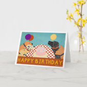 Happy Birthday Karte (Gelbe Blume)