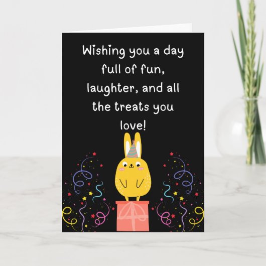 Happy Birthday Karte (Vorderseite)