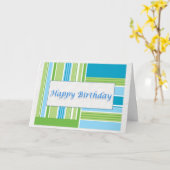 Happy Birthday Karte (Gelbe Blume)