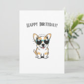 Happy Birthday Karte (Stehend Vorderseite)