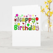 Happy Birthday Karte (Gelbe Blume)