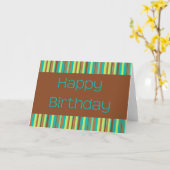 Happy Birthday Karte (Gelbe Blume)