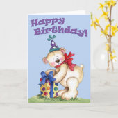 Happy Birthday - Karte (Gelbe Blume)