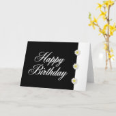 Happy Birthday Karte (Gelbe Blume)