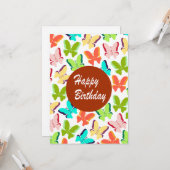 Happy Birthday Karte (Vorderseite/Rückseite Beispiel)