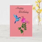 Happy Birthday Karte (Gelbe Blume)