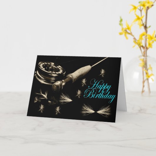 Happy Birthday Karte (Gelbe Blume)