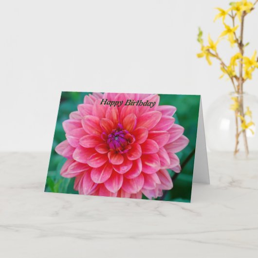 Happy Birthday Karte (Gelbe Blume)