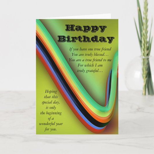 Happy Birthday Karte (Vorderseite)