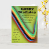 Happy Birthday Karte (Gelbe Blume)