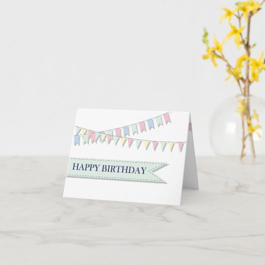 Happy Birthday Karte (Gelbe Blume)