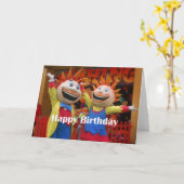 Happy Birthday Karte (Gelbe Blume)