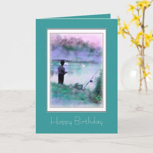 Happy Birthday Karte (Gelbe Blume)