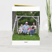 Happy Birthday Karte (Rückseite)