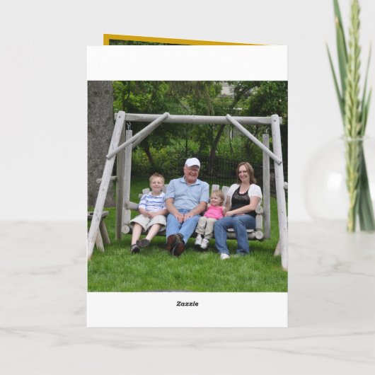 Happy Birthday Karte (Rückseite)