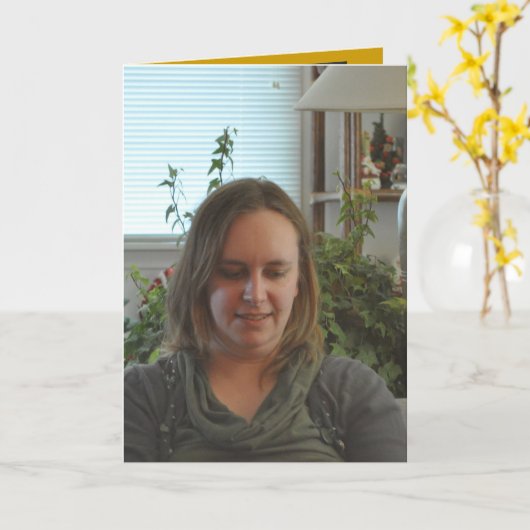 Happy Birthday Karte (Gelbe Blume)