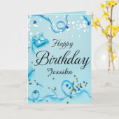 HAPPY Birthday Karte (Gelbe Blume)