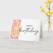 Happy Birthday Karte (Gelbe Blume)