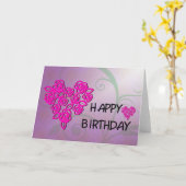 Happy Birthday Karte (Gelbe Blume)