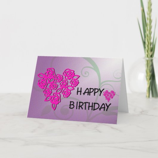 Happy Birthday Karte (Vorderseite)