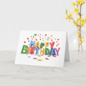 Happy Birthday Karte (Gelbe Blume)