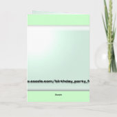 Happy Birthday Karte (Rückseite)