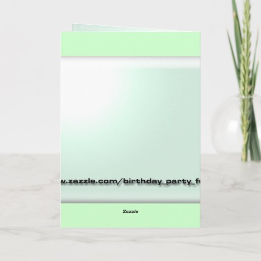 Happy Birthday Karte (Rückseite)