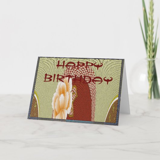Happy Birthday Karte (Vorderseite)