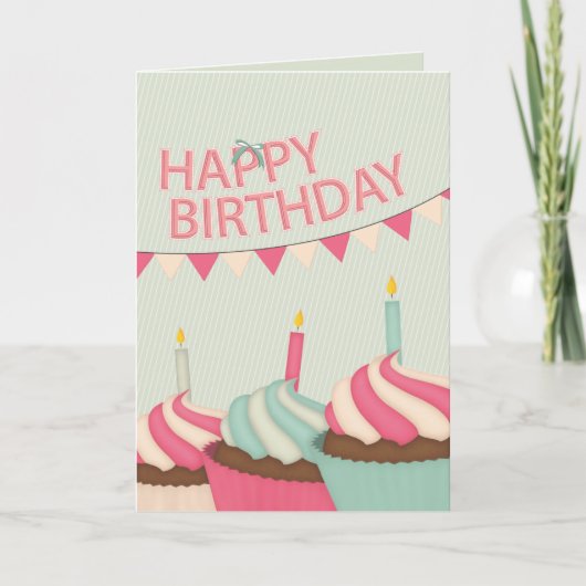 Happy Birthday Karte (Vorderseite)