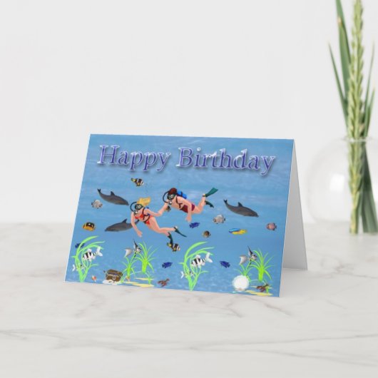 Happy Birthday Karte (Vorderseite)