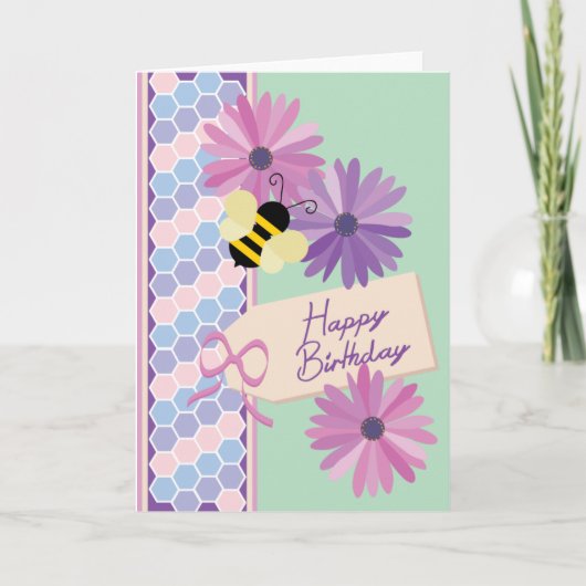 Happy Birthday Karte (Vorderseite)