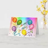 Happy Birthday Karte (Gelbe Blume)