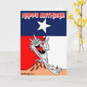 HAPPY BIRTHDAY KARTE (Gelbe Blume)