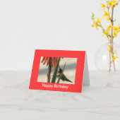 "Happy Birthday" Karte (Gelbe Blume)