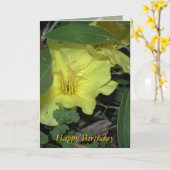 Happy Birthday Karte (Gelbe Blume)