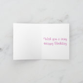 Happy Birthday Karte (Innenseite)