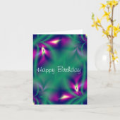 Happy Birthday Karte (Gelbe Blume)