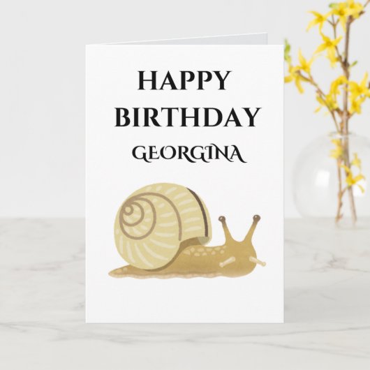 HAPPY BIRTHDAY KARTE (Gelbe Blume)