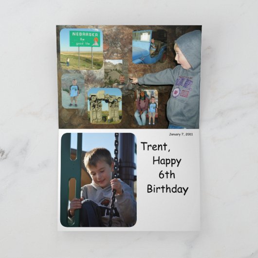 Happy Birthday Karte (Innenseite)