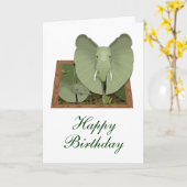 Happy Birthday Karte (Gelbe Blume)