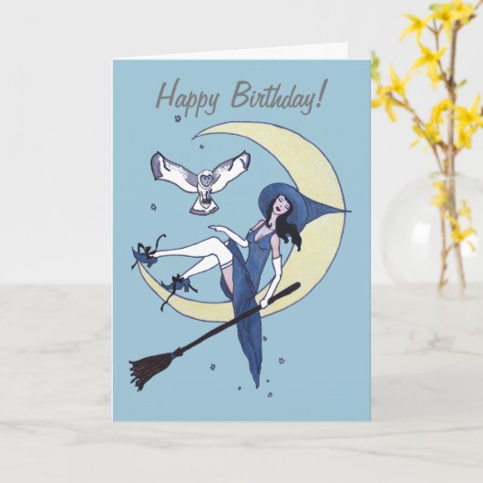 Happy Birthday Karte (Gelbe Blume)